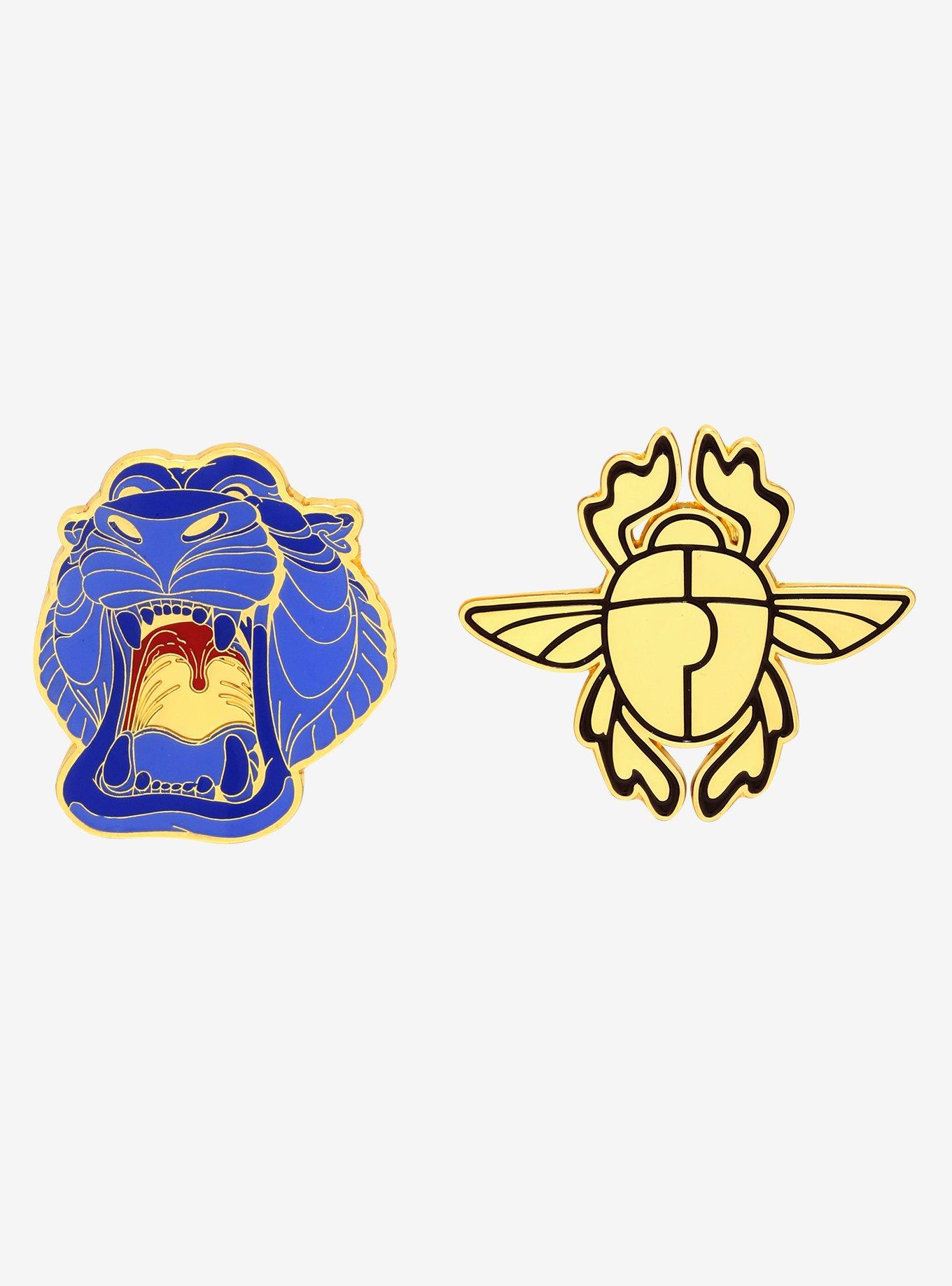 Loungefly Disney Aladdin Cave of Wonders Scarab Enamel Pin Set - BoxLunch Exclusive, , hi-res