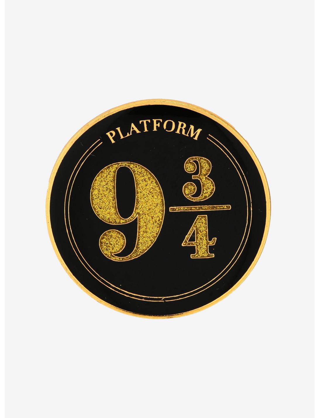 Loungefly Harry Potter Platform 9 3/4 Gold Glitter Enamel Pin - BoxLunch Exclusive, , hi-res