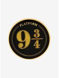 Loungefly Harry Potter Platform 9 3/4 Gold Glitter Enamel Pin - BoxLunch Exclusive, , hi-res