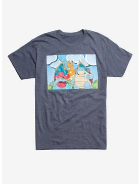 Pokemon Starters Blue Sky T-Shirt, , hi-res