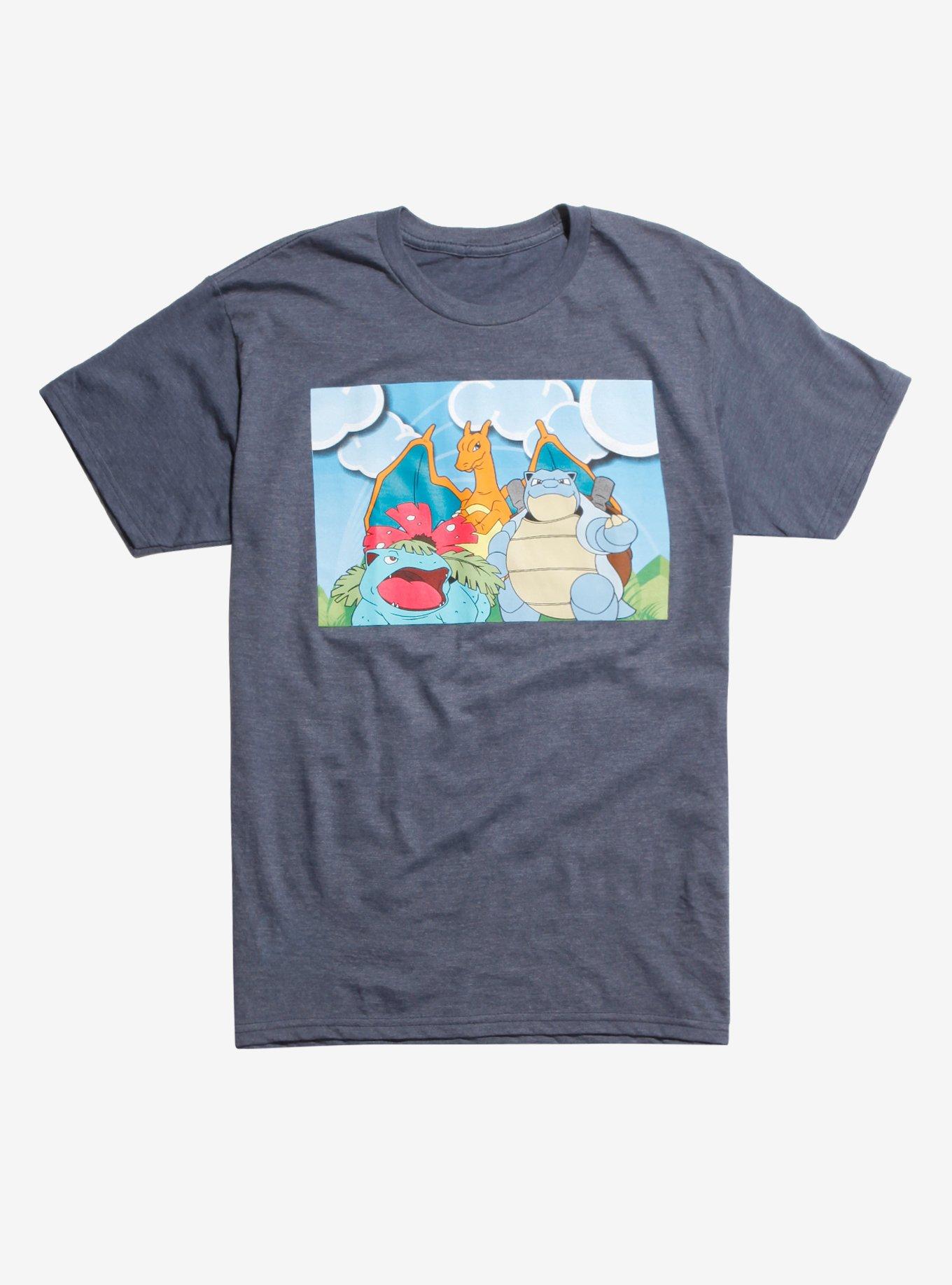 Pokemon Starters Blue Sky T-Shirt, MULTI, hi-res