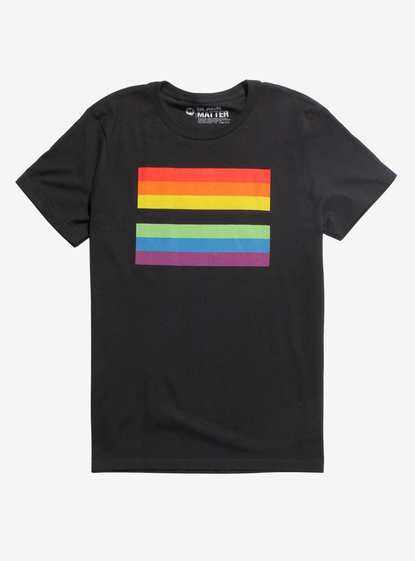 Pride Rainbow Equality T-Shirt Hot Topic Exclusive, MULTI, hi-res