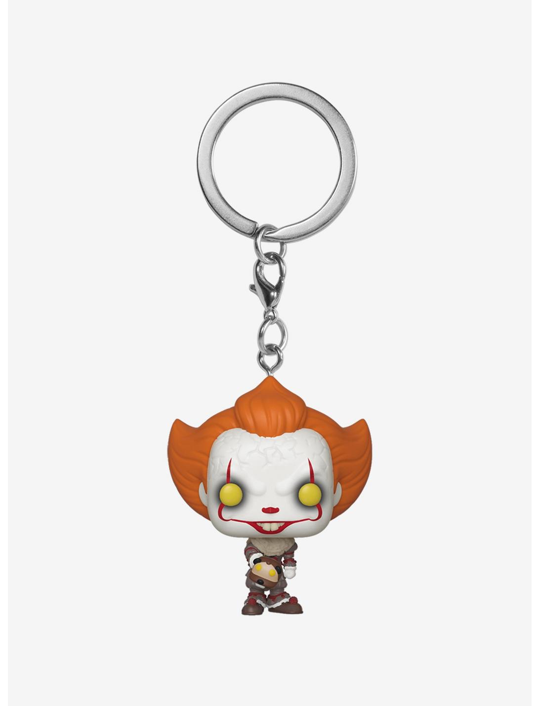 Funko Pocket Pop! IT Chapter Two Pennywise with Beaver Hat Vinyl Keychain, , hi-res