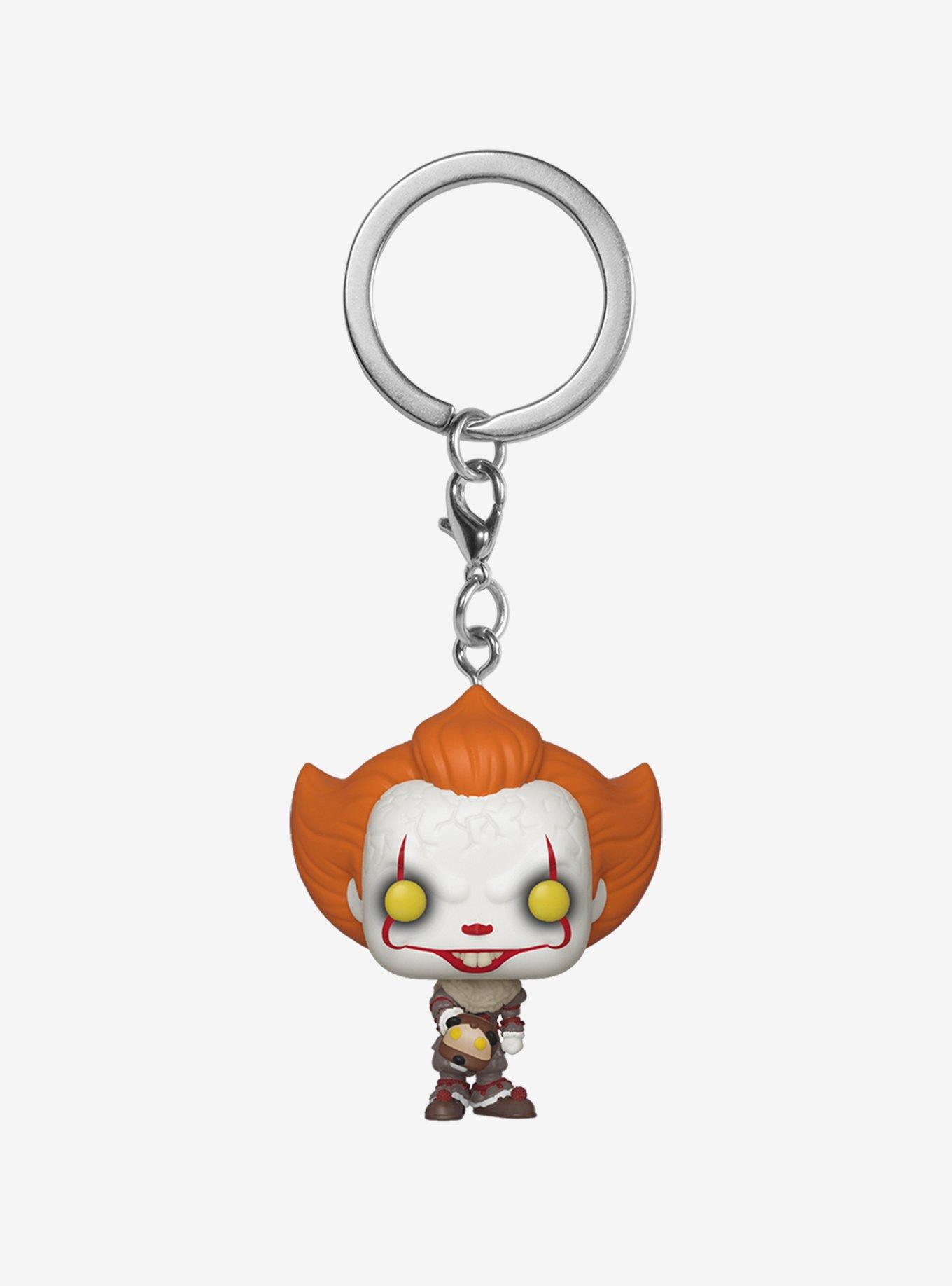 Funko Pocket Pop! IT Chapter Two Pennywise with Beaver Hat Vinyl Keychain, , hi-res