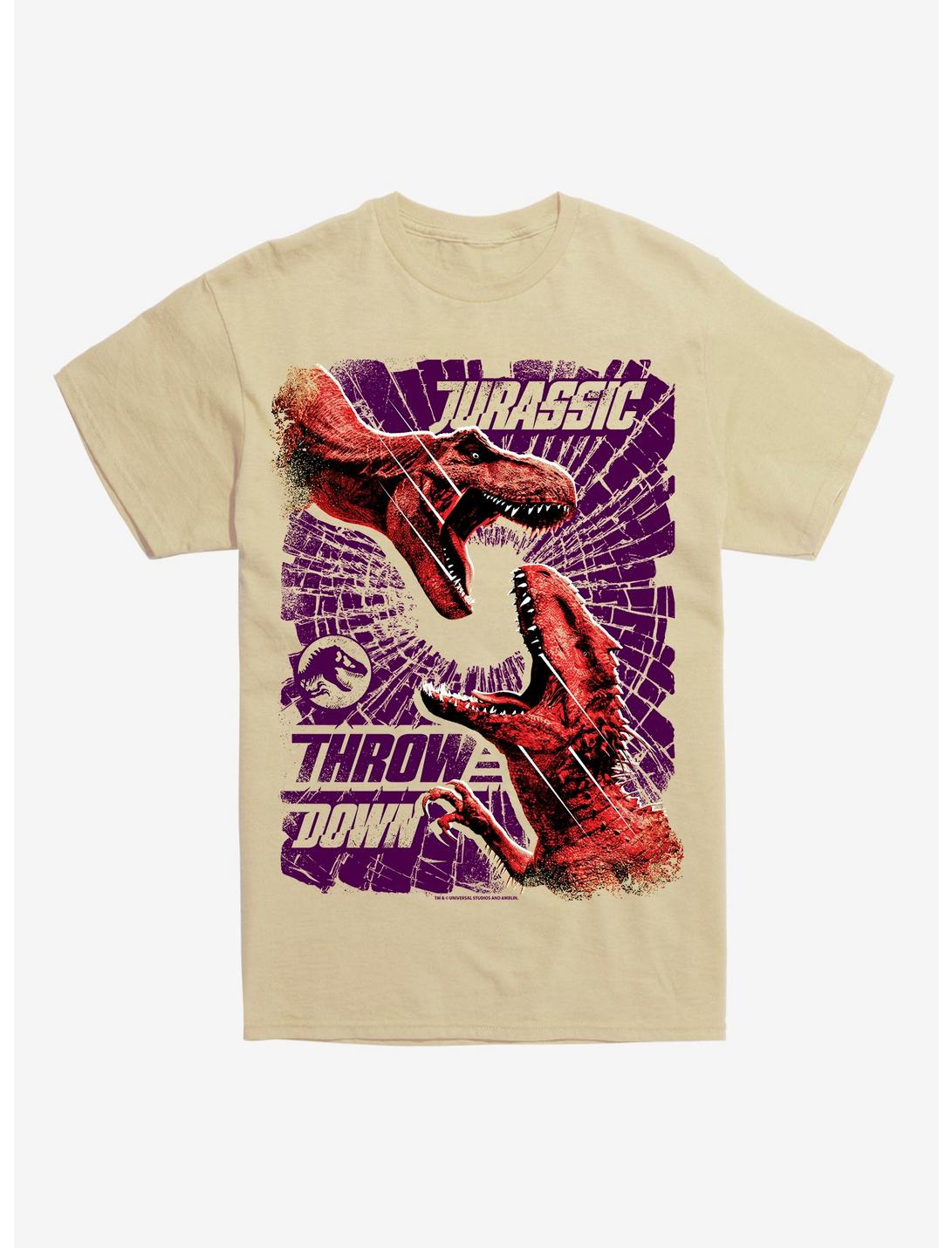 Jurassic World Throw Down T-Shirt, NATURAL, hi-res