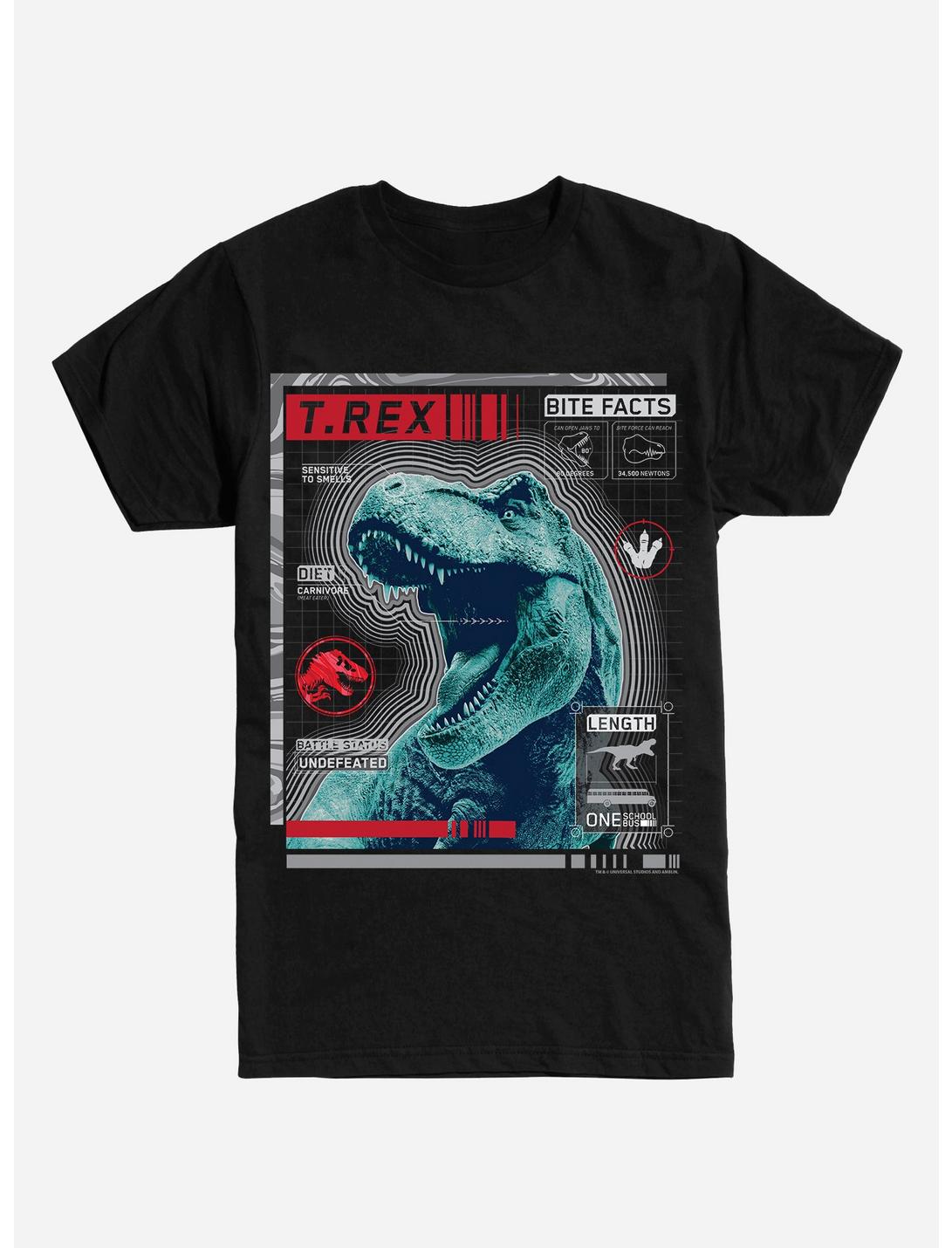 Jurassic World T-Rex Bite Facts T-Shirt, , hi-res