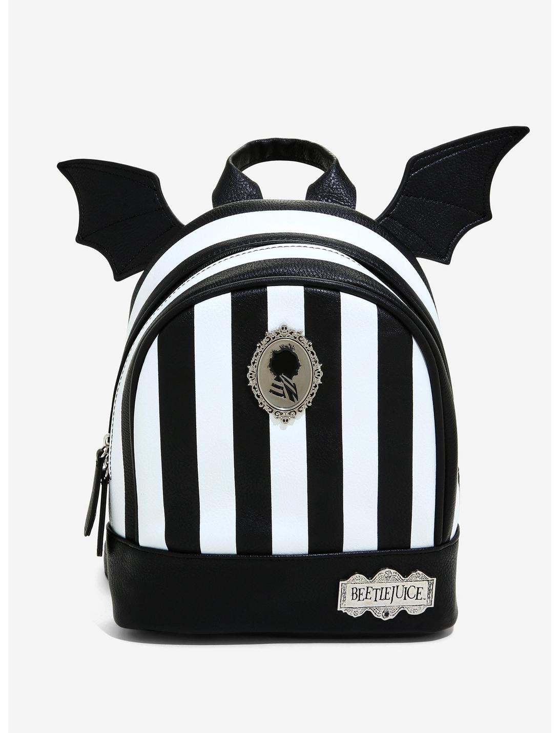 Beetlejuice Striped Mini Backpack - BoxLunch Exclusive, , hi-res