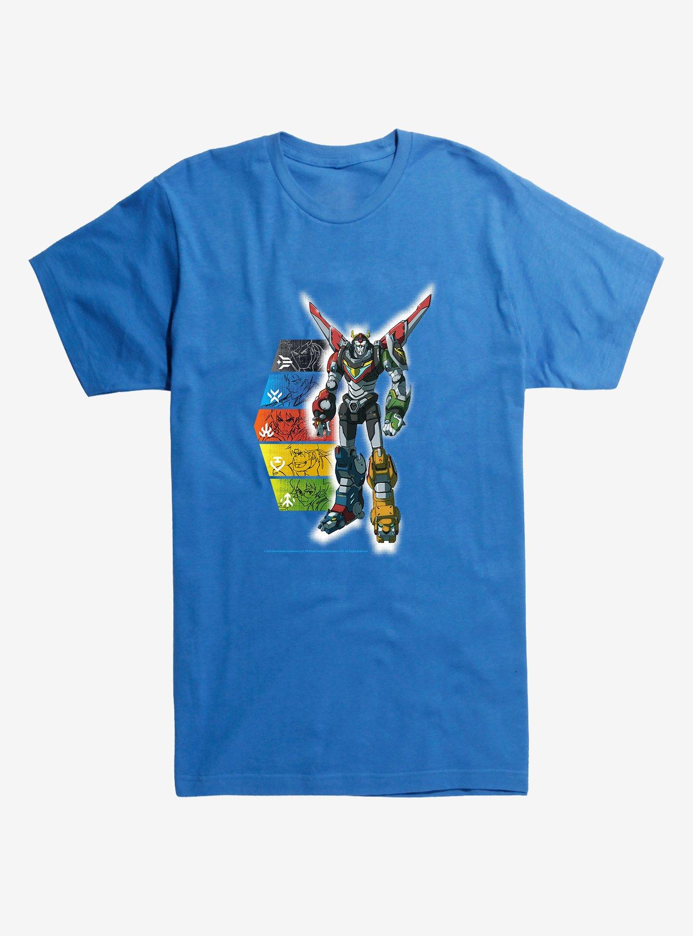 Voltron Super Robot T-Shirt, ROYAL, hi-res