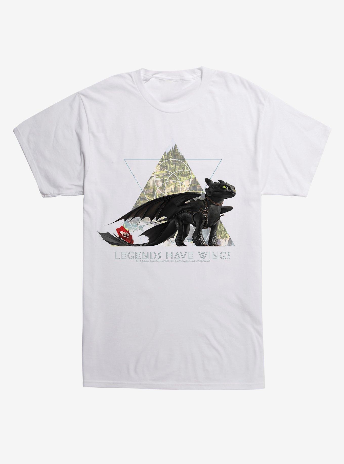 How To Train Your Dragon Legends Have Wings T-Shirt, WHITE, hi-res