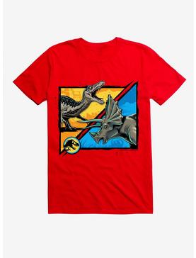 Plus Size Jurassic World Battle Print T-Shirt, , hi-res