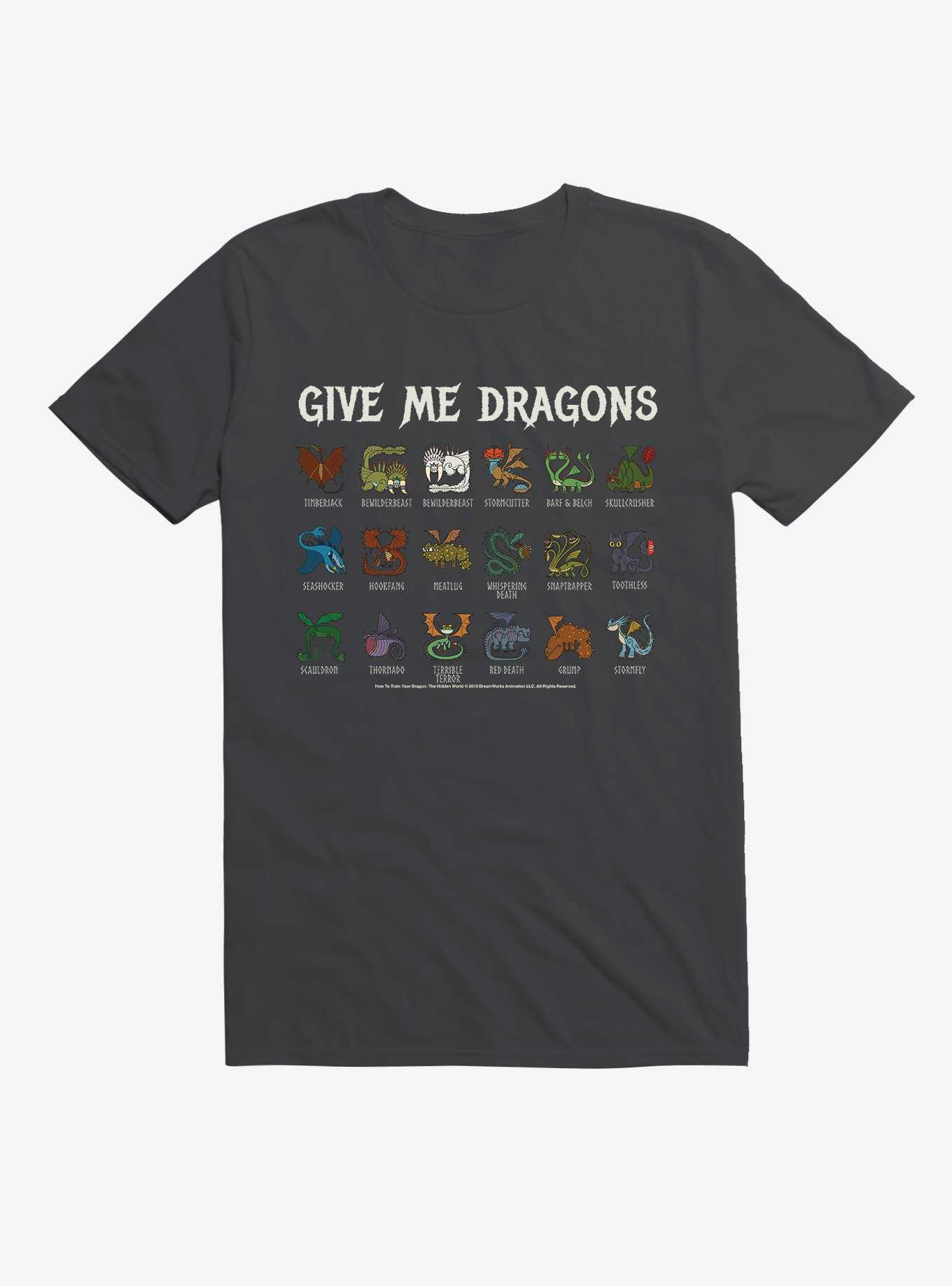How To Train Your Dragon Give Me Dragons List T-Shirt, , hi-res