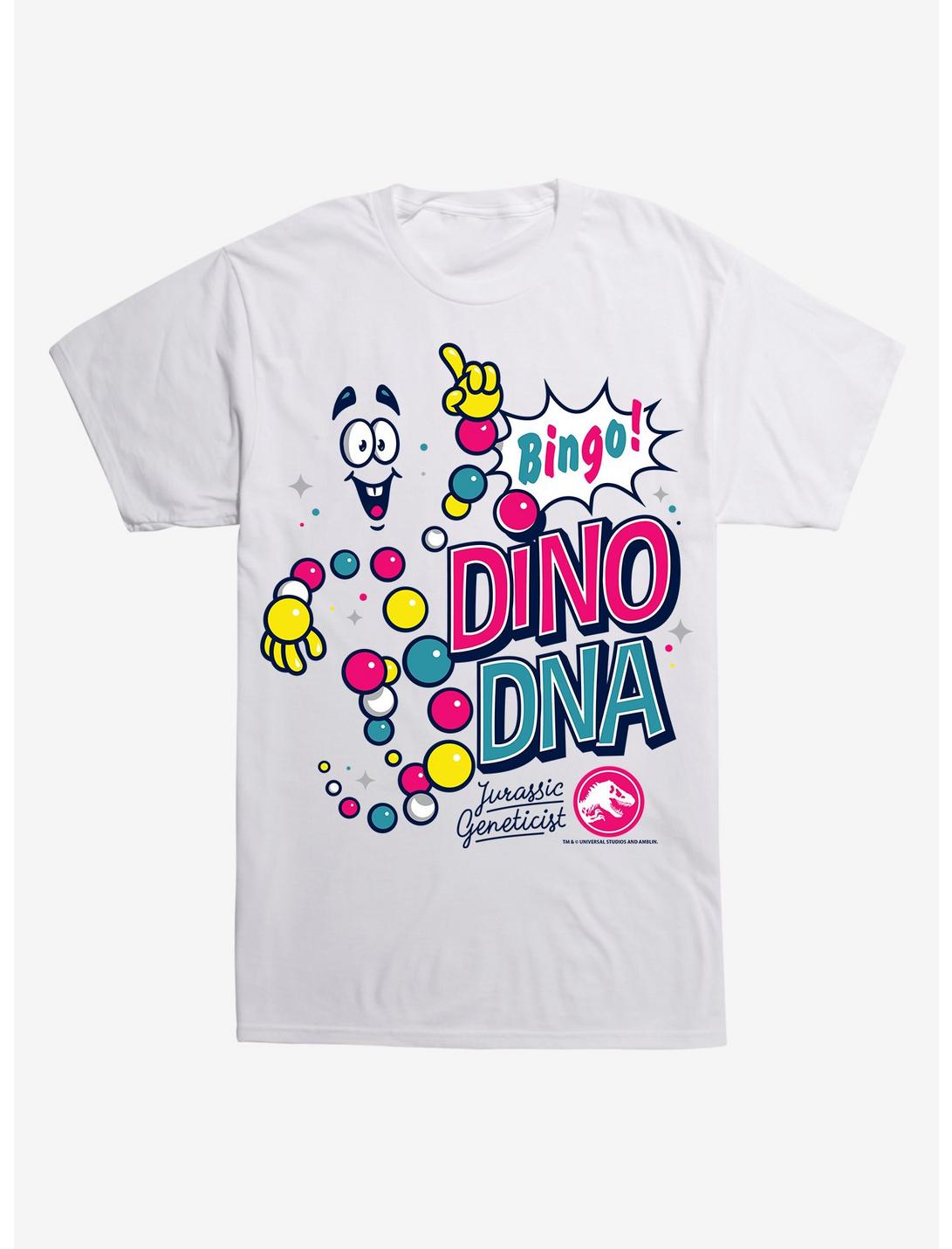 Jurassic World Dino DNA Bingo T-Shirt, WHITE, hi-res