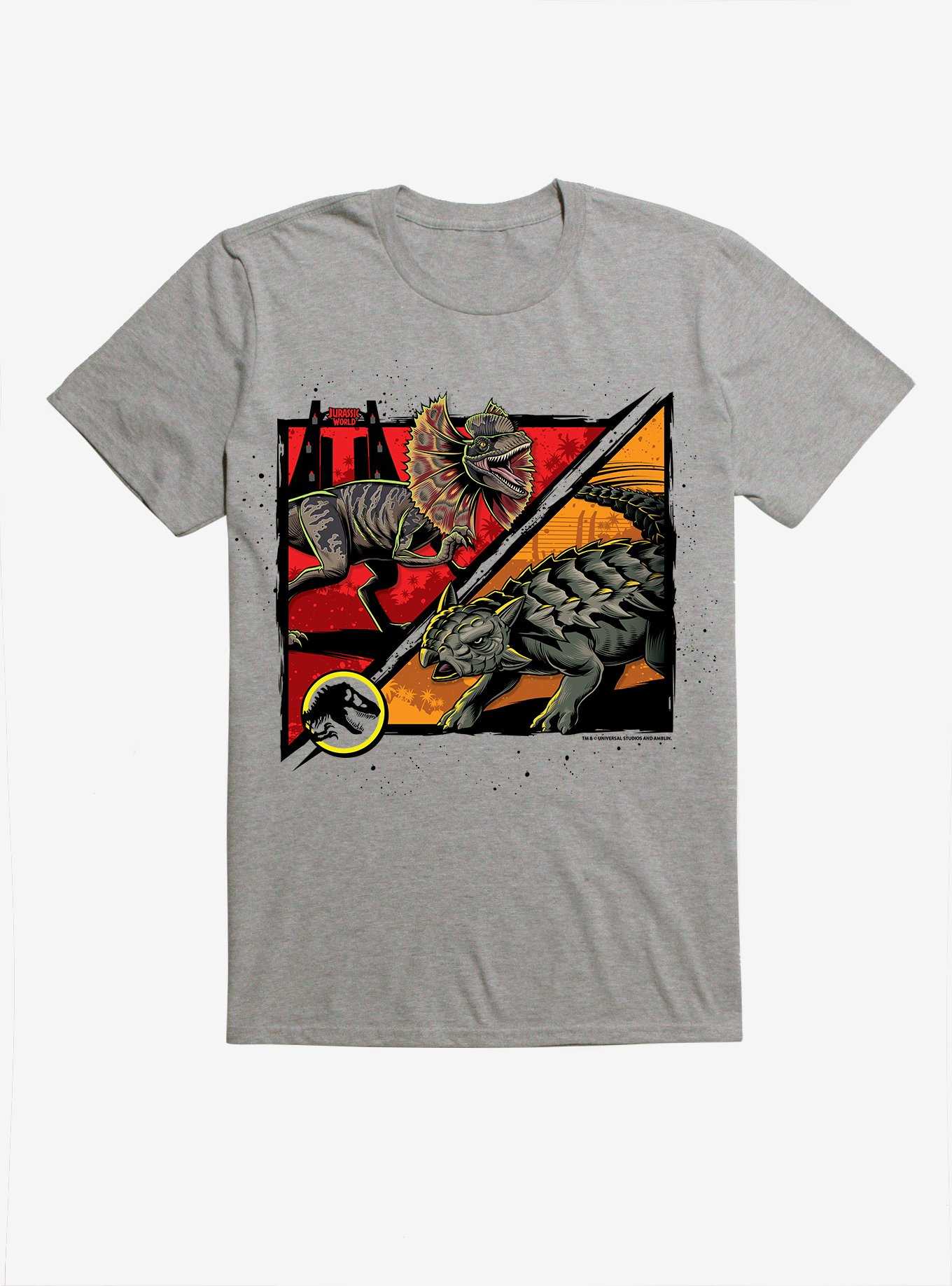 Jurassic World Dino Battle Square T-Shirt, , hi-res