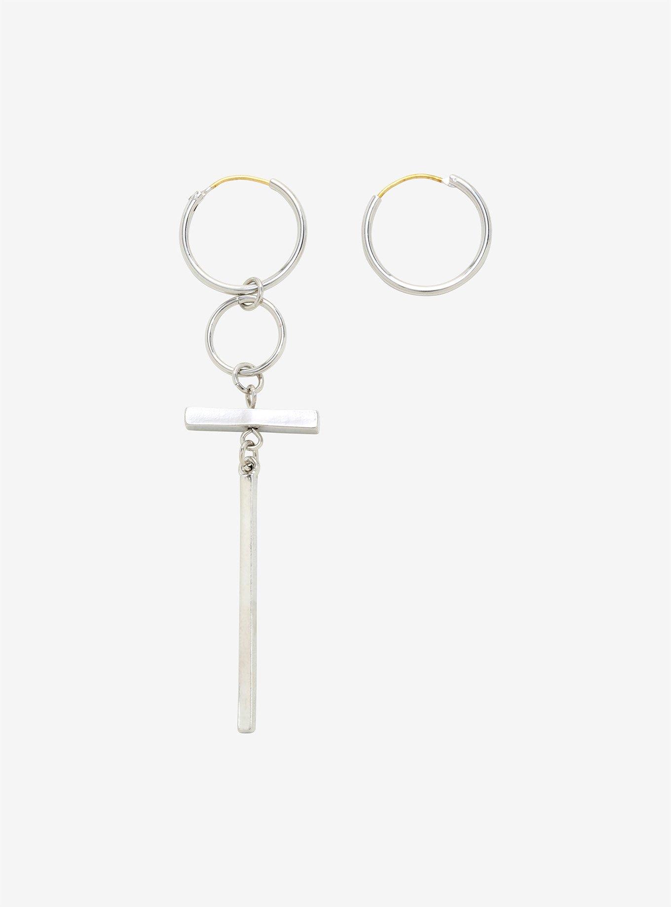 Hot topic store cross earrings