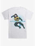 DC Comics Aquaman Savior of Seas Symbol T-Shirt, WHITE, hi-res