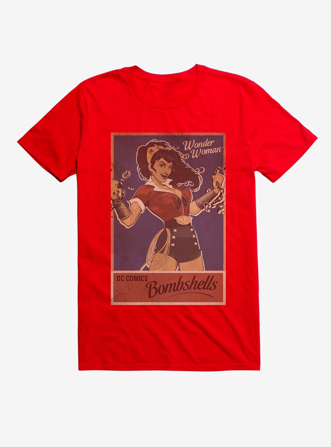 DC Comics Wonderwoman Comics T-Shirt, RED, hi-res