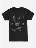 DC Comics Batman Harley Quinn Shadows Midnight Navy Blue T-Shirt, BLACK, hi-res