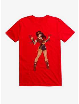 DC Comics Bombshells Wonder Woman Black T-Shirt, , hi-res