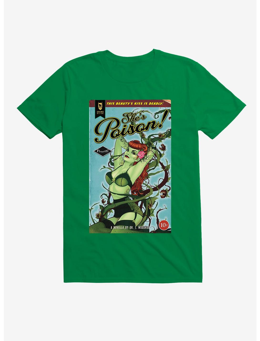 DC Comics Poison Ivy She's Poison T-Shirt, KELLY GREEN, hi-res
