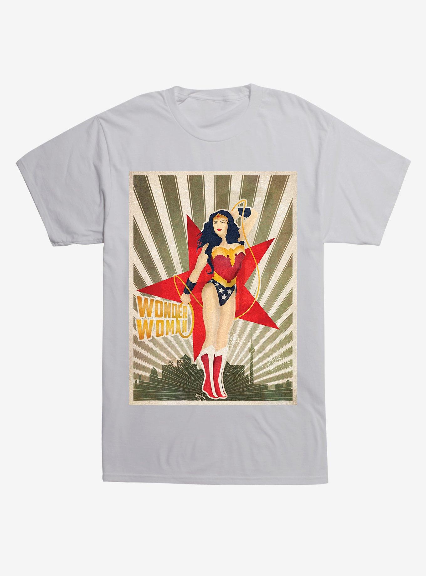 DC Comics Wonder Woman Star Poster T-Shirt, , hi-res