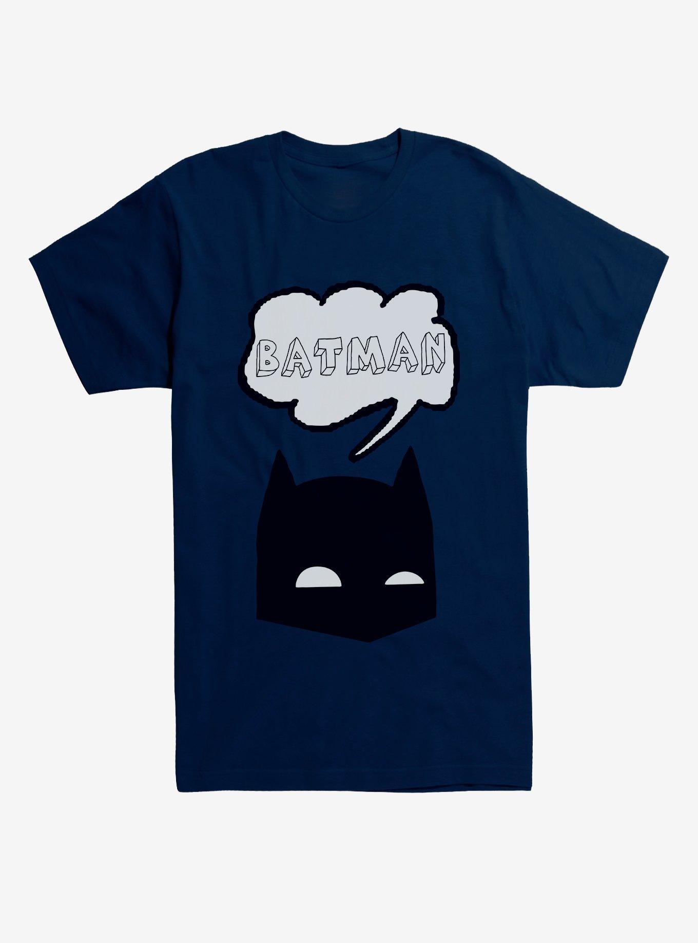 DC Comics Batman Thinking Cloud T-Shirt, MIDNIGHT NAVY, hi-res