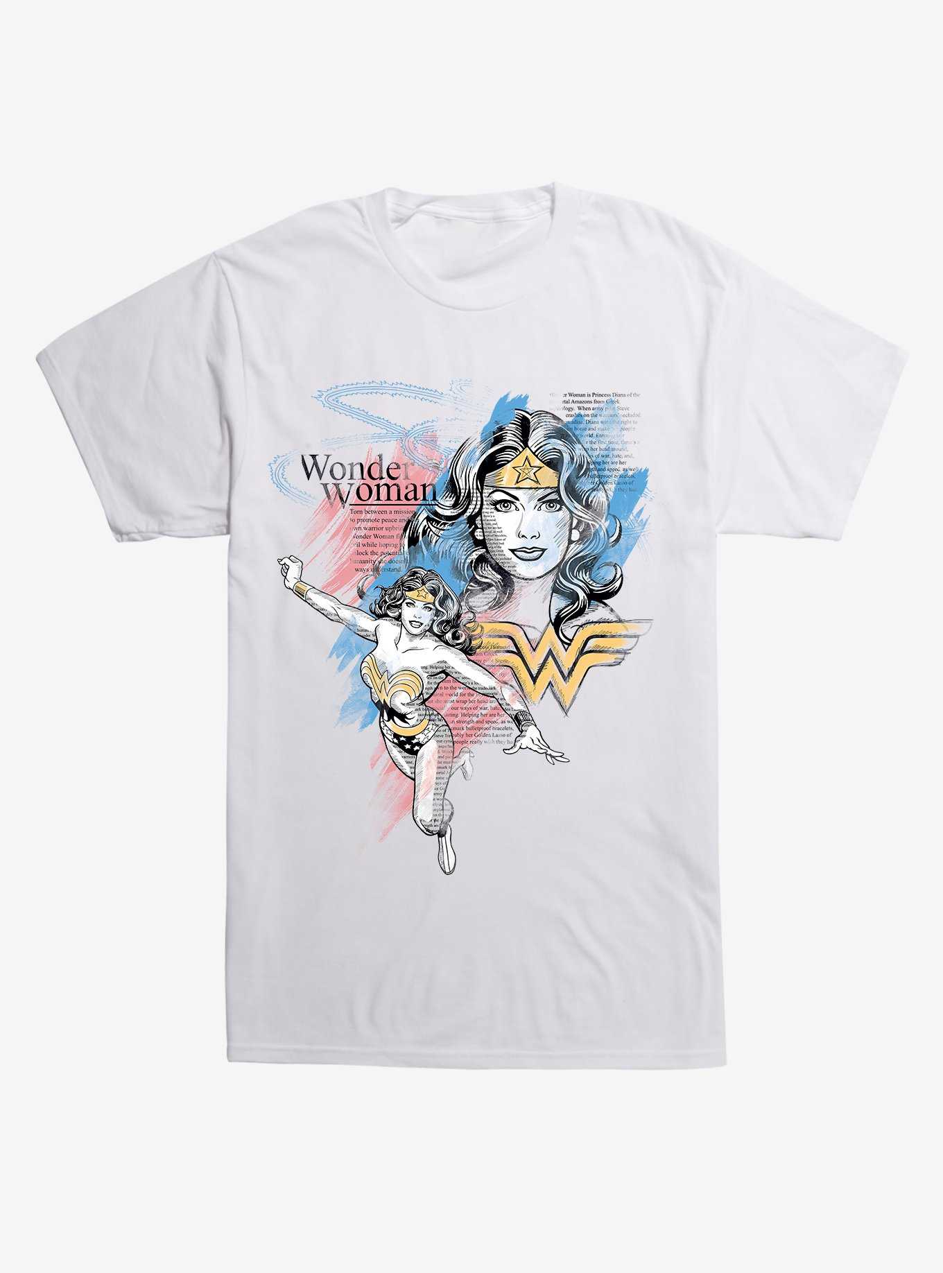 DC Comics Wonderwoman and Text T-Shirt, , hi-res