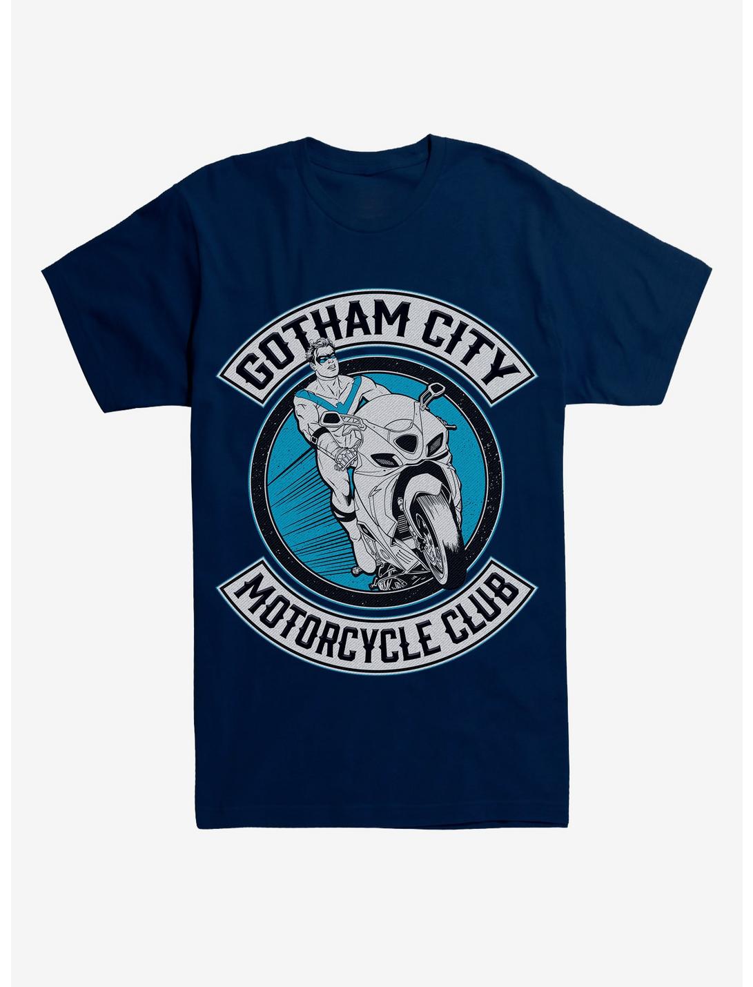 DC Comics Batman Nightwing Motorcycle Club Black T-Shirt, , hi-res