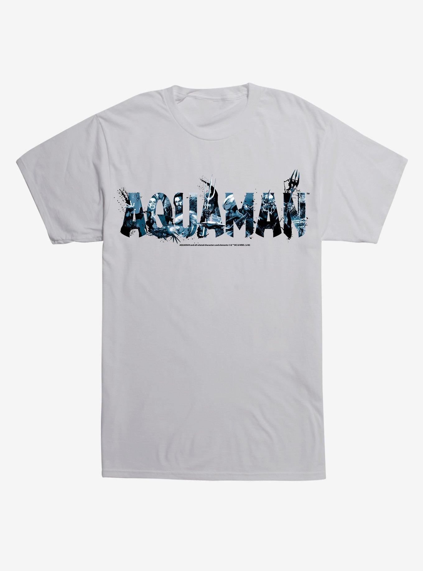 DC Comics Aquaman Title Photos T-Shirt, LIGHT GREY, hi-res