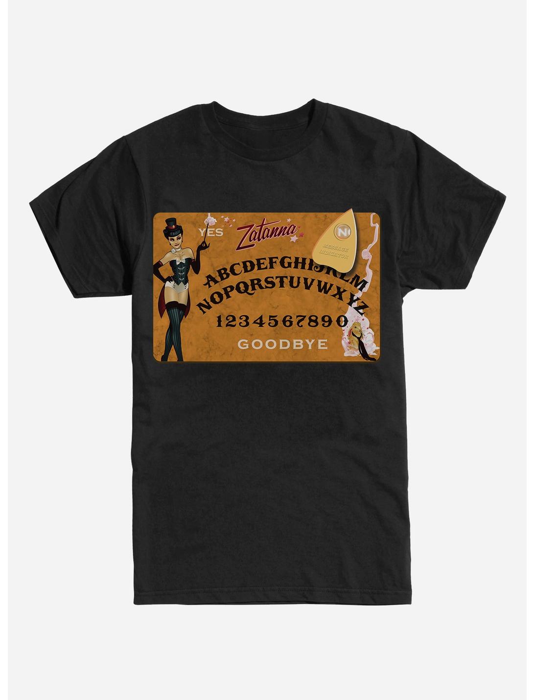 DC Comics Zatanna Ouija Board T-Shirt, BLACK, hi-res