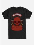 DC Comics Katana Skull T-Shirt, BLACK, hi-res