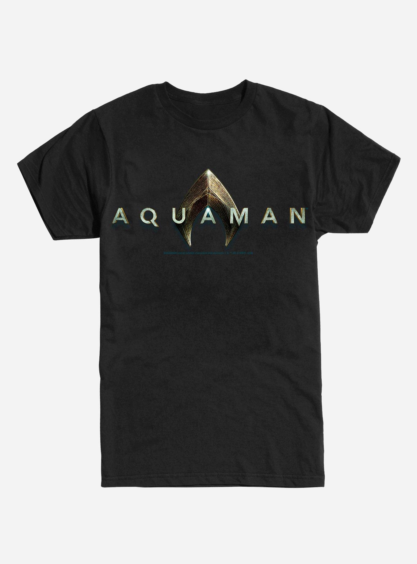 DC Comics Aquaman Title Script T-Shirt, , hi-res