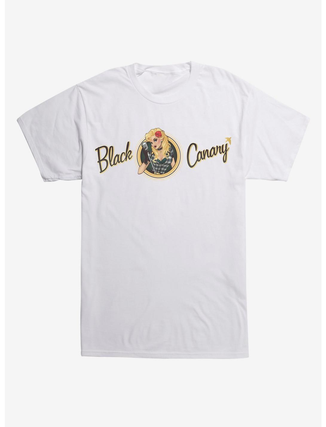 DC Comics Black Canary Microphone T-Shirt, WHITE, hi-res