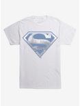 DC Comics Superman Metropolis Logo Silhouette T-Shirt, WHITE, hi-res