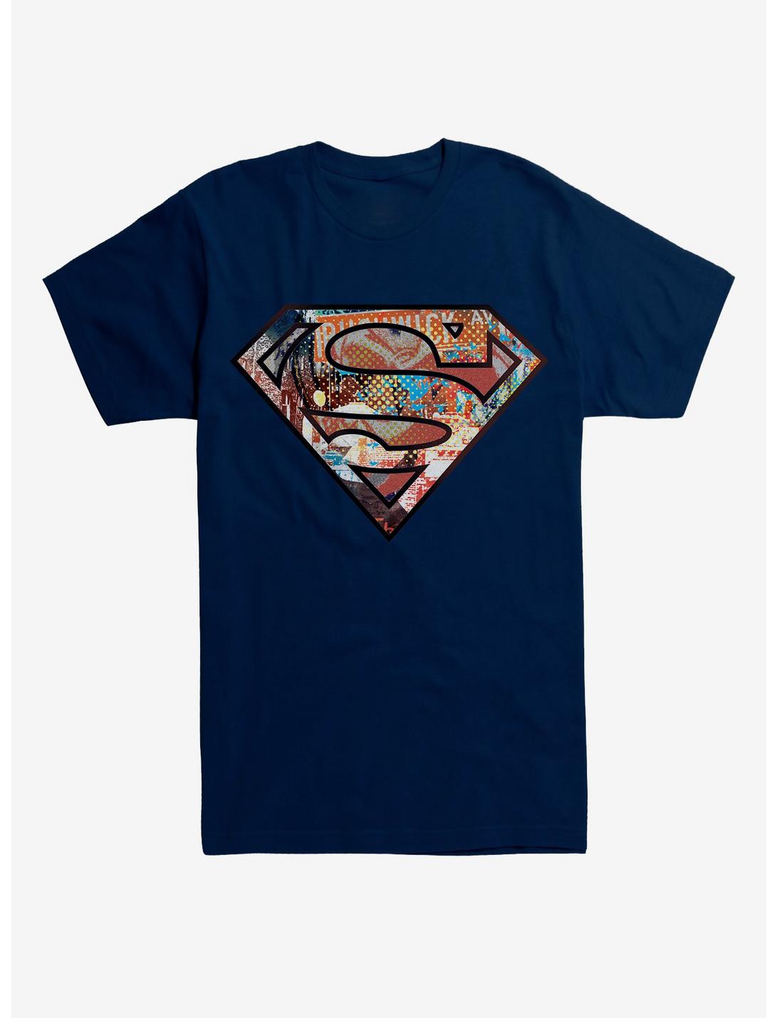DC Comics Superman Pop Art Logo T-Shirt, MIDNIGHT NAVY, hi-res