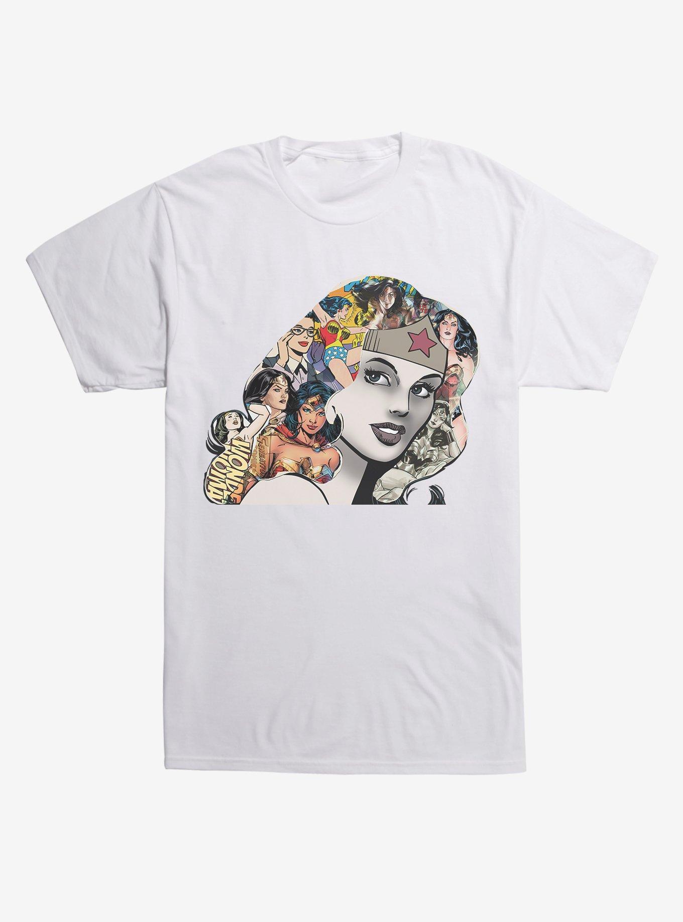 DC Comics Wonder Woman Faces Graphic T-Shirt | BoxLunch