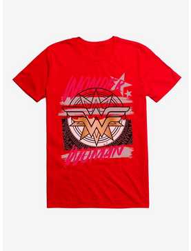 DC Comics Wonderwoman Gold Logo T-Shirt, , hi-res