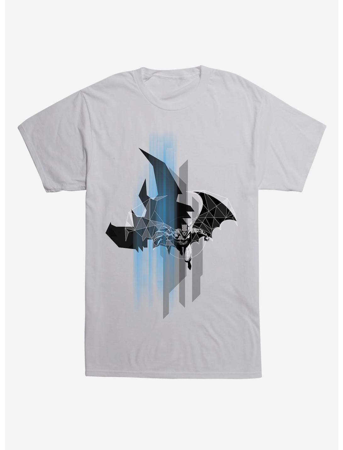 DC Comics Batman Abstract T-Shirt, LIGHT GREY, hi-res