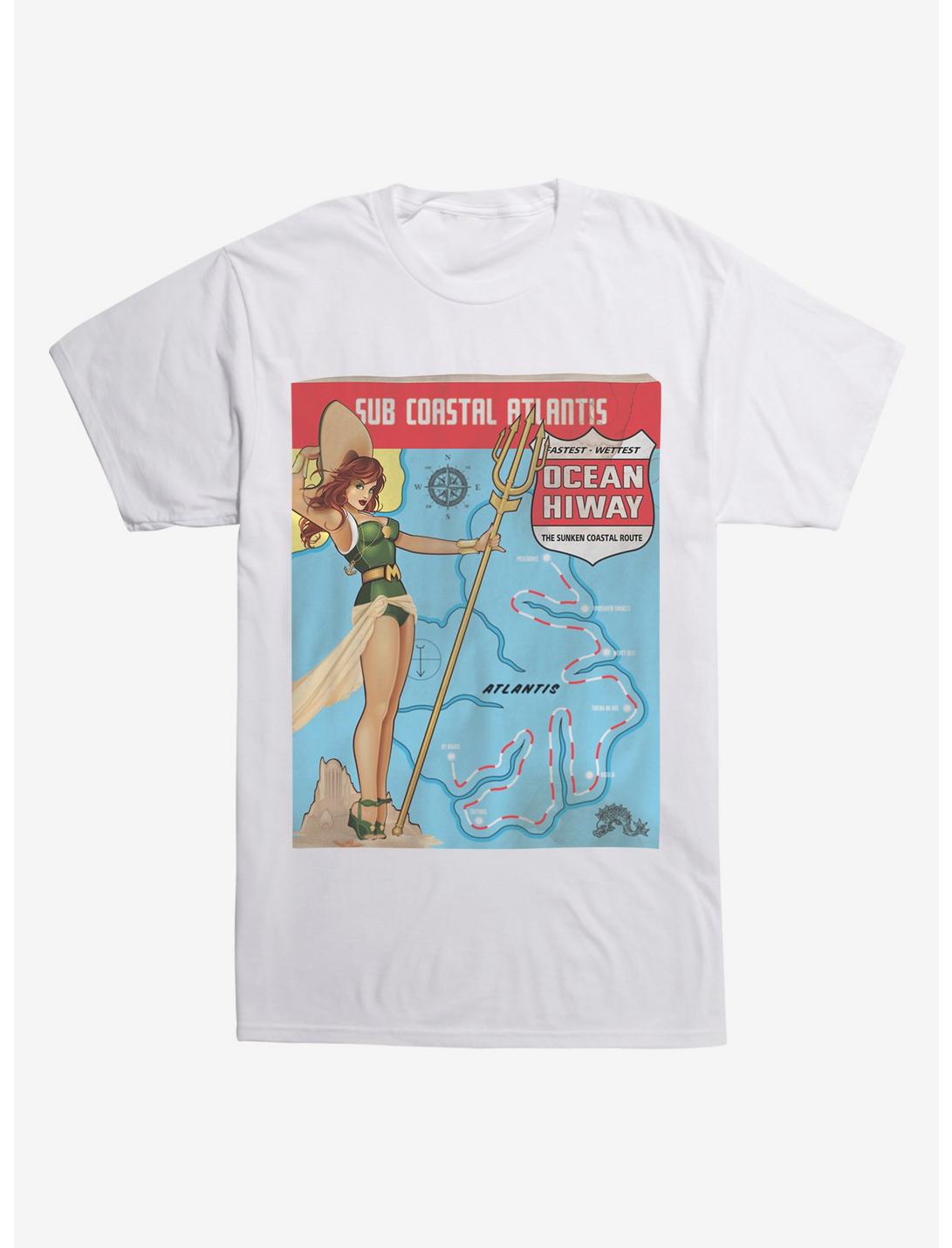 Plus Size DC Comics Mera Ocean Hiway T-Shirt, WHITE, hi-res
