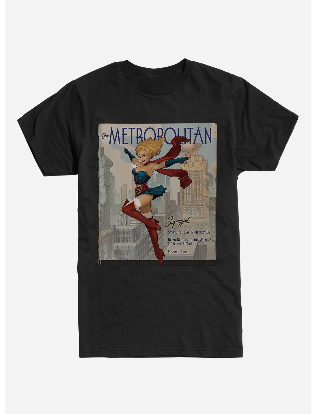 DC Comics Supergirl Metropolitan T-Shirt, BLACK, hi-res