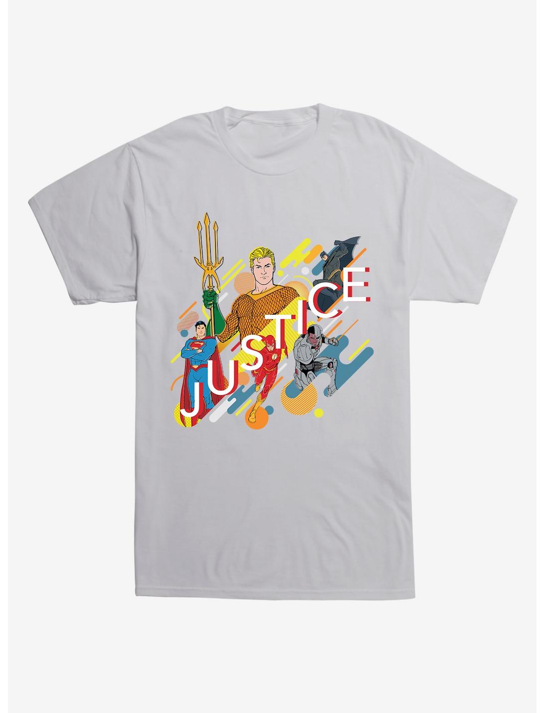 DC Comics Justice League Justice Team T-Shirt, LIGHT GREY, hi-res