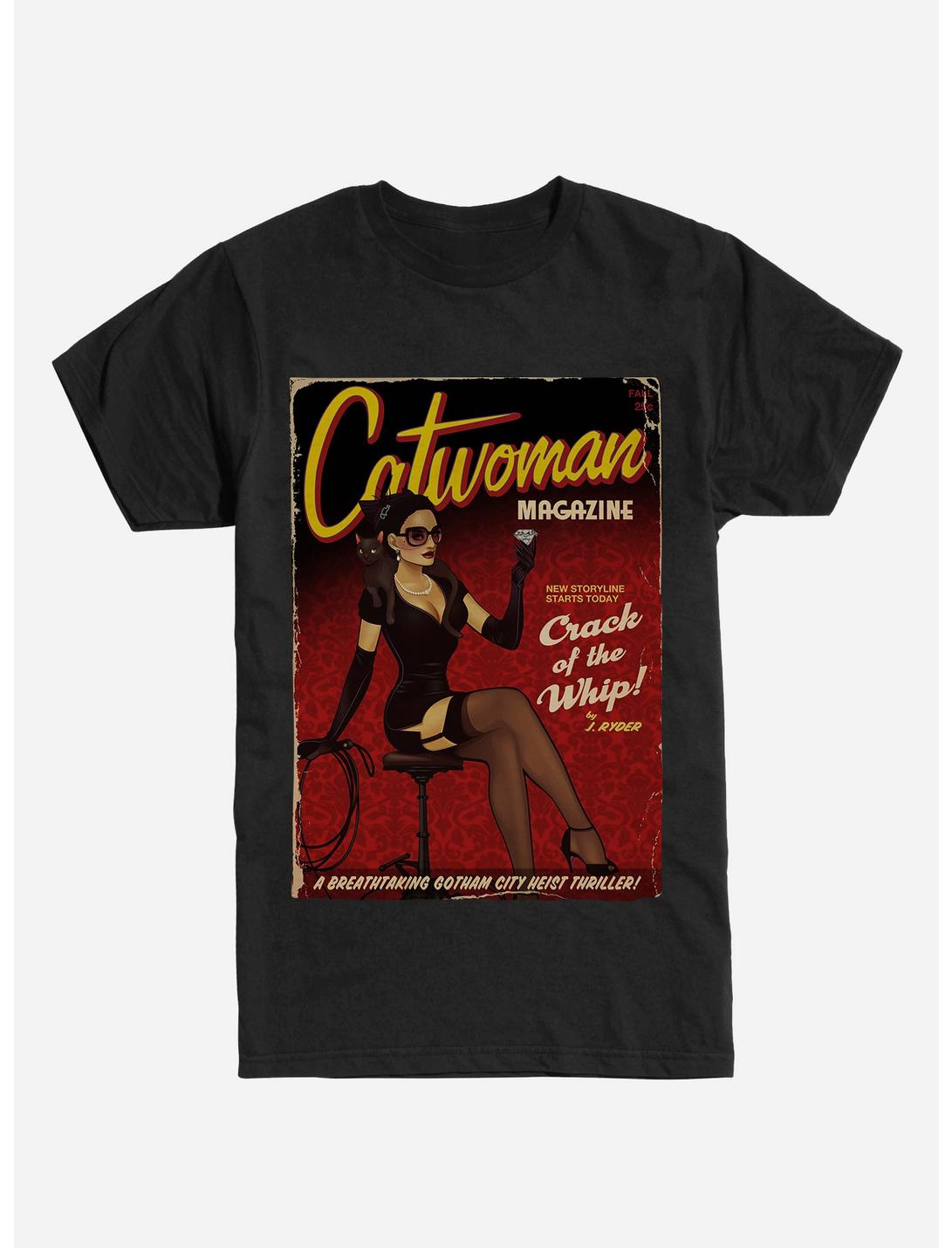 DC Comics Catwoman Poster T-Shirt, BLACK, hi-res