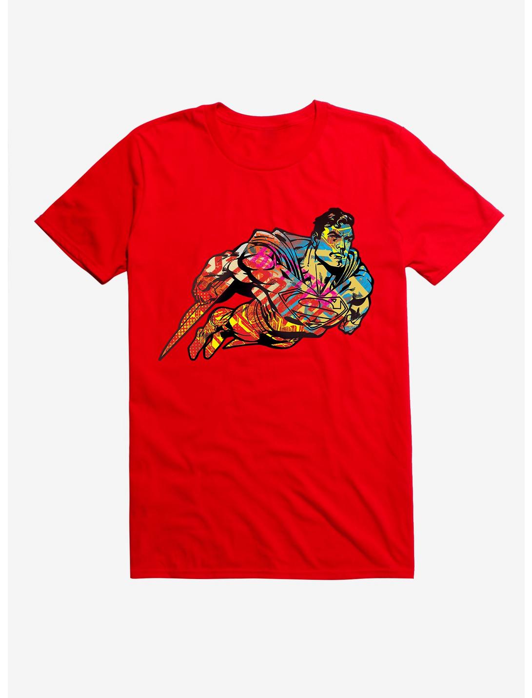 DC Comics Superman Color Outline T-Shirt, RED, hi-res
