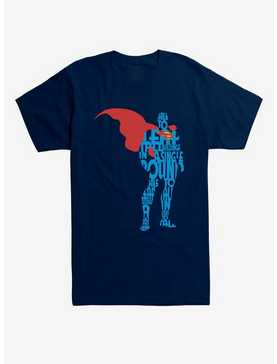 DC Comics Superman Comic Script Silhouette T-Shirt, , hi-res