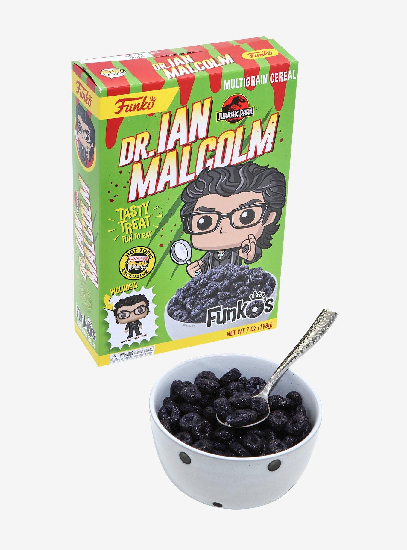 Funko Jurassic Park FunkO's Cereal With Pocket Pop! Dr. Ian Malcolm Cereal Hot Topic Exclusive, , hi-res