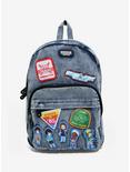 Loungefly Stranger Things Patch Denim Backpack - BoxLunch Exclusive, , hi-res