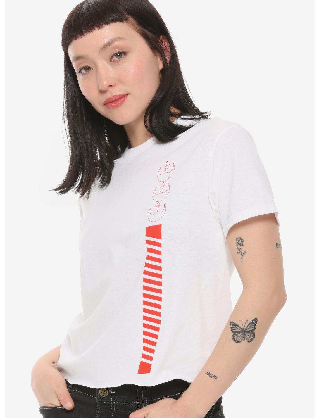 Star Wars Rebel Roll Call Girls Crop T-Shirt, RED, hi-res