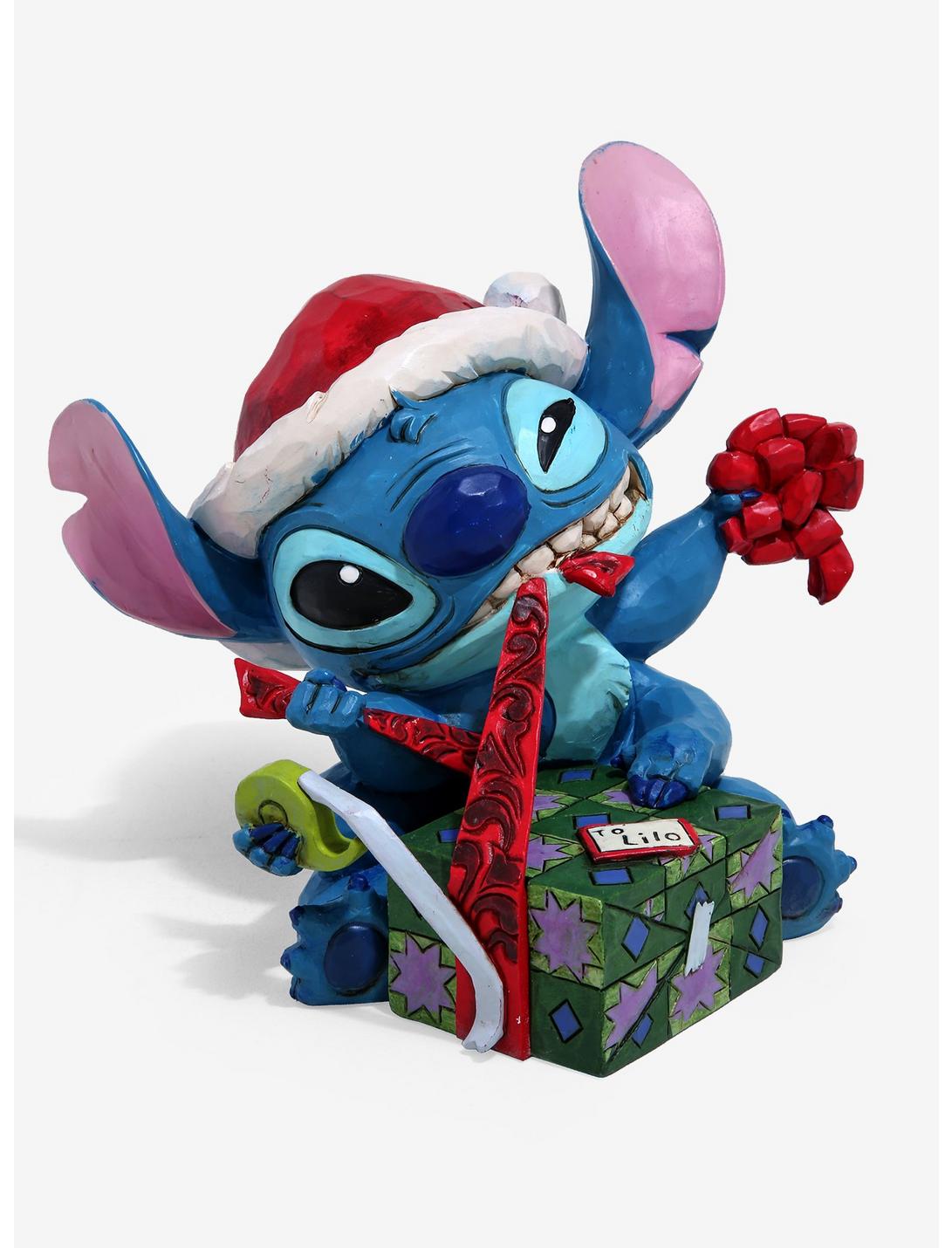 Disney Lilo & Stitch Santa Stitch Wrapping Present Figurine, , hi-res