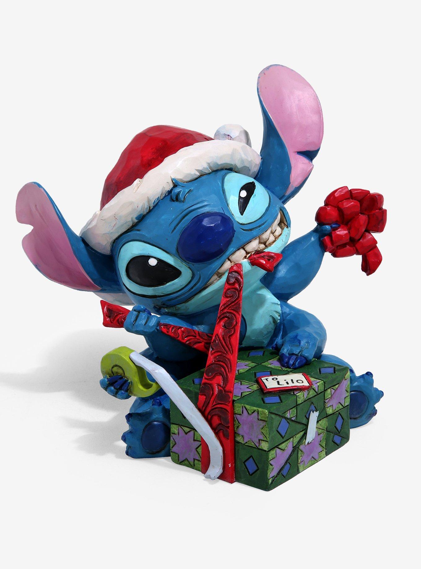 Disney Lilo & Stitch Santa Stitch Wrapping Present Figurine, , hi-res