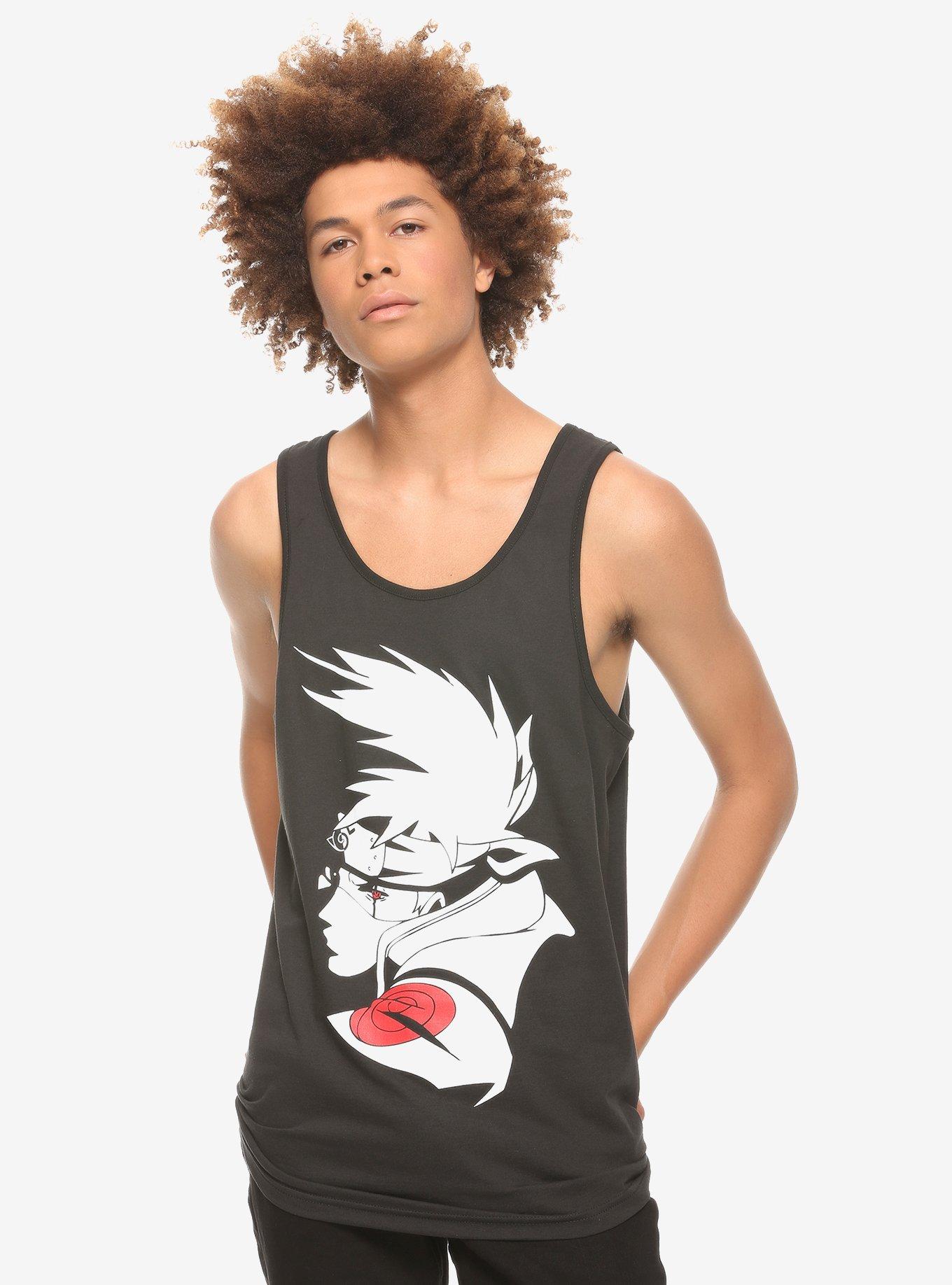 Naruto Shippuden Kakashi Mangekyo Sharingan Tank Top, WHITE, hi-res