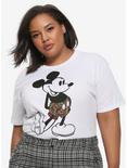Disney Mickey Mouse Rose Shorts Girls T-Shirt Plus Size, BLACK, hi-res